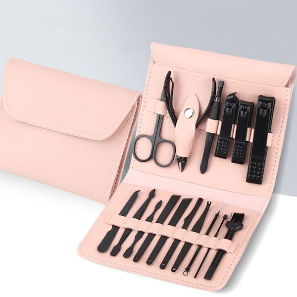 16st Nagelklippare Manikyr Pedikyr Set ROSA - spot sales Pink