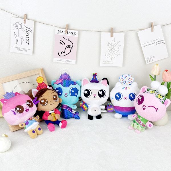 Gaby Doll House Merenneito Kissa Uusi Tuote Pehmolelu Merenneito kissa Mermaid cat