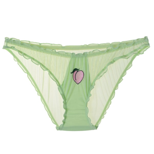 Kvinnor Spets Volang Trosor G-Strin Thong Brief Underkläder - on stock Green L