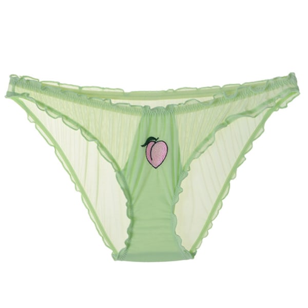 Naisten pitsiset röyhelöt pikkuhousut G-String Thong -alusvaatteet - varastossa Green L