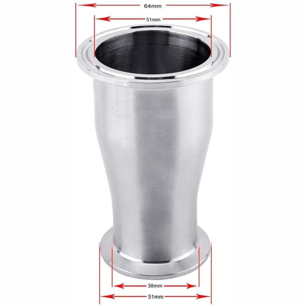 Tri Clamp Ferrule Weld Reducer Pipe Connector - on stock