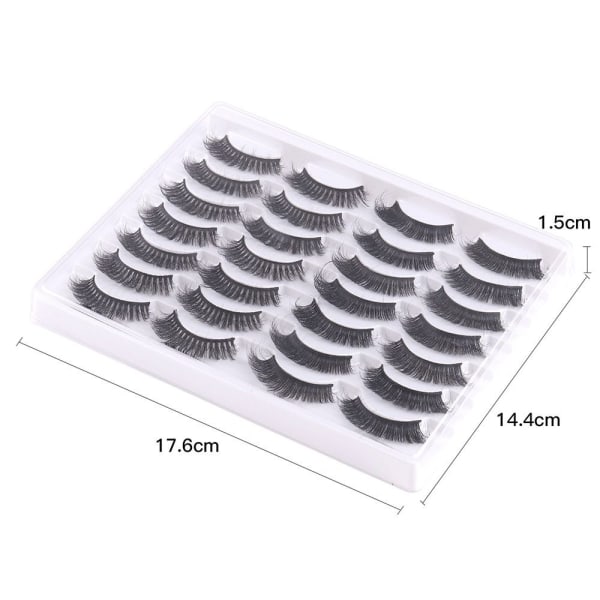 14 paria tekoripsiä Faux Mink Lashes - varastossa