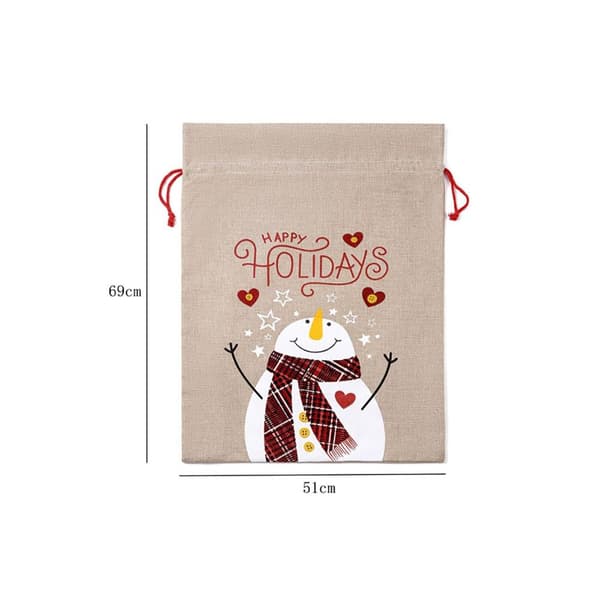 Christmas Snowman Sacks Presentpåsar C - high quality