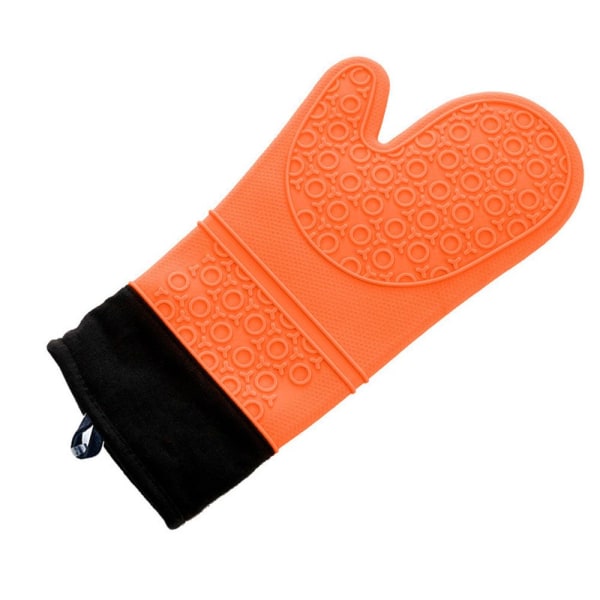 Halkfria ugnsvantar Matlagningssilikonhandskar - on stock Orange 1 PC-1 PC