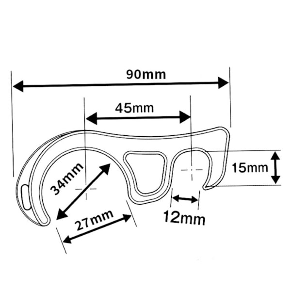 2kpl Buckle Brake hook Motorcycle RED - varastossa red
