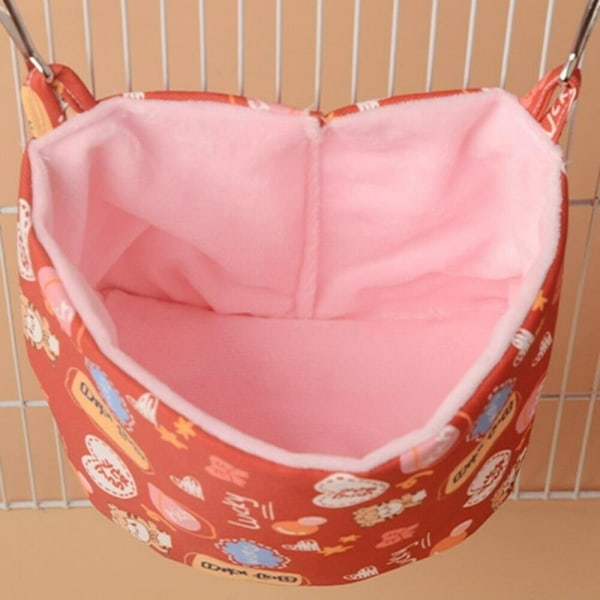 Hamster Hammock Guinea Pig Sleeping Bag PINK - varastossa Pink