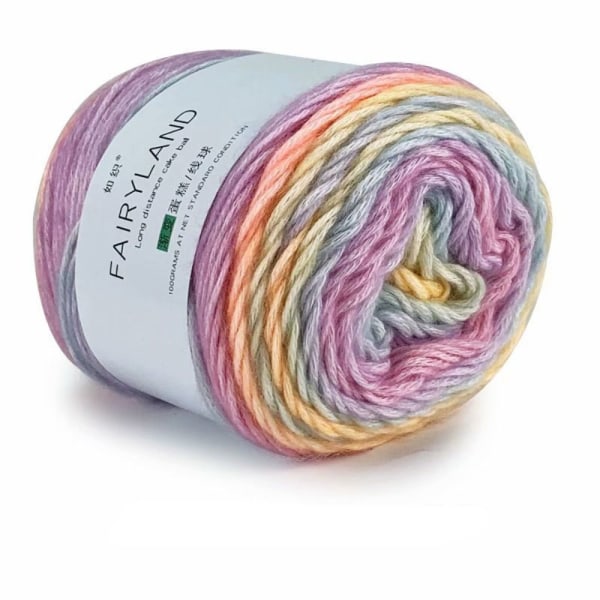 Rainbow Woolen Yarn Cake Garn - stock 1169