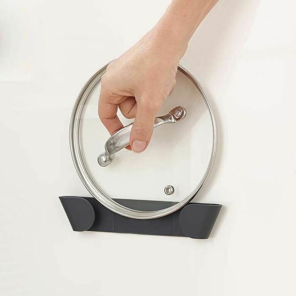 Grytlockshållare Hängande hållare för Pan Pot Cover Hylla - spot försäljning