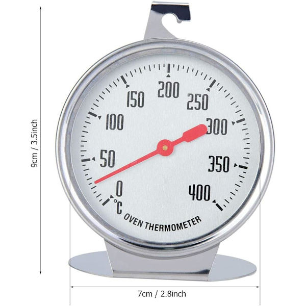 Stativ termometer med ratten Stor termometer i rostfritt stål för baktillbehör för köksugn - on stock