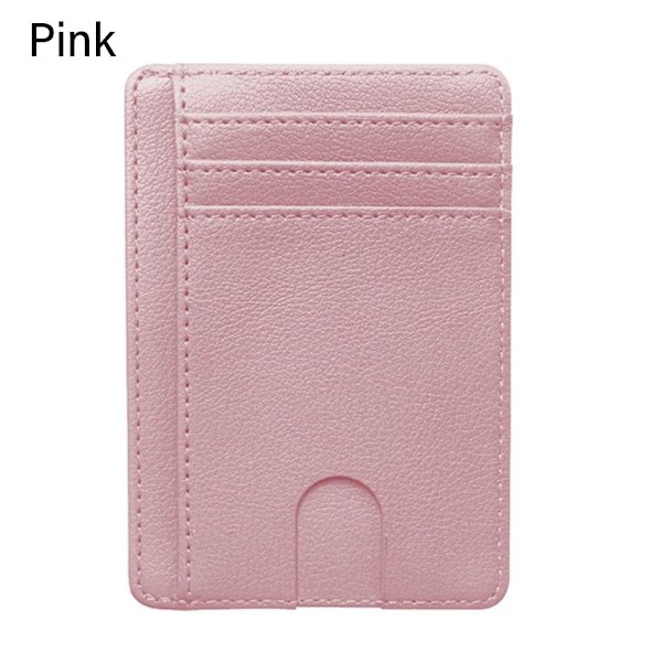 Läderplånbok RFID-blockerande ROSA - on stock pink