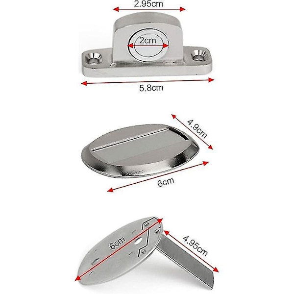 Magneettinen oven pysäytin vahva ja tukeva, itseliimautuvat ruuvit - varastossa