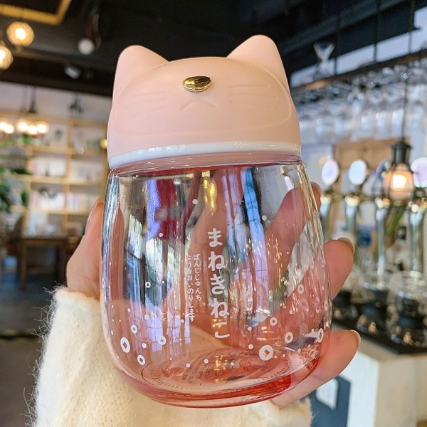 300ml Glaskopp Dricksvattenkokare ROSA - high quality Pink