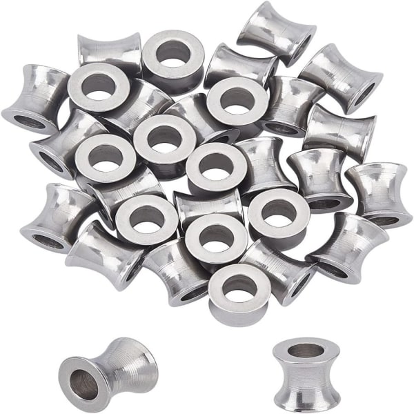 Column Spacer Beads 8x8mm Large Hole Beads - high quality