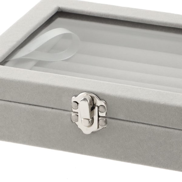 Sammet Ring Box Smycken Organizer Förvaringsbox - high quality