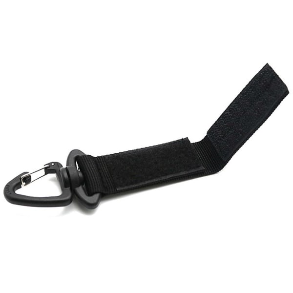 2st Webbing Hängande Spänne Nyckelring SVART 2ST - on stock Black 2pcs