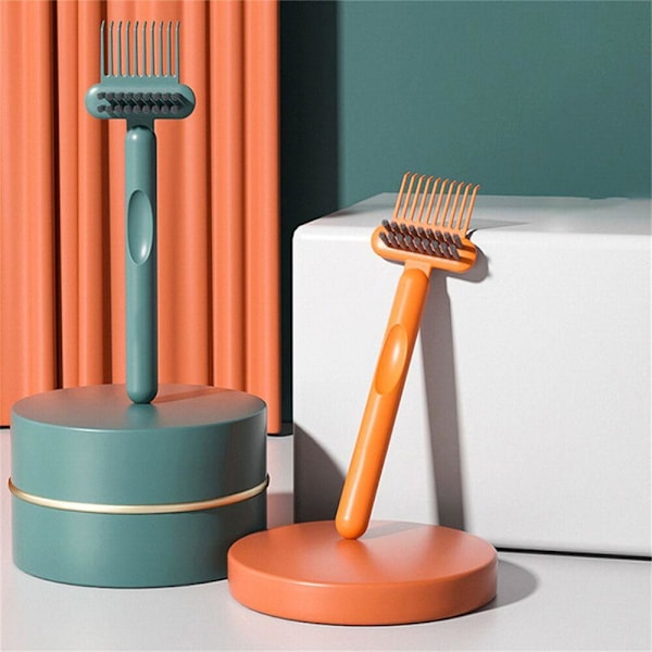 2st Kam Rengöringsborste Rengöring Rake ORANGE - high quality Orange