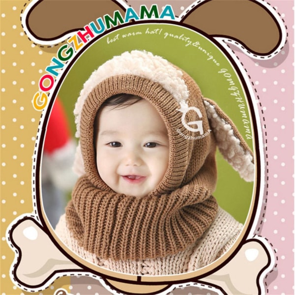 Vauvan talvihattu Toddler Lämmin hattu BRUNN - varastossa brown