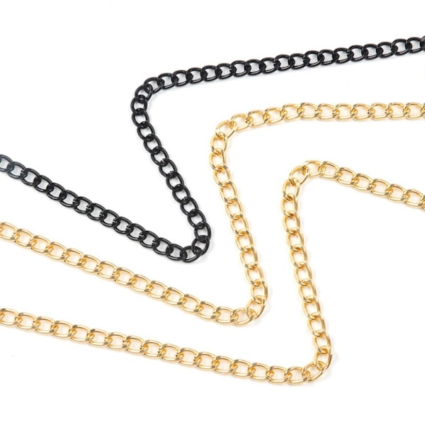 Falska nippelringar med kroppskedjor GULD 1 - stock Gold 1