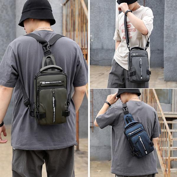 Sling Crossbody Bag Axel Ryggsäck GRÅ - spot sales Gray