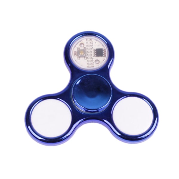 Fidget Hand Spinner LED Luminous Gyro BLÅ - high quality blue