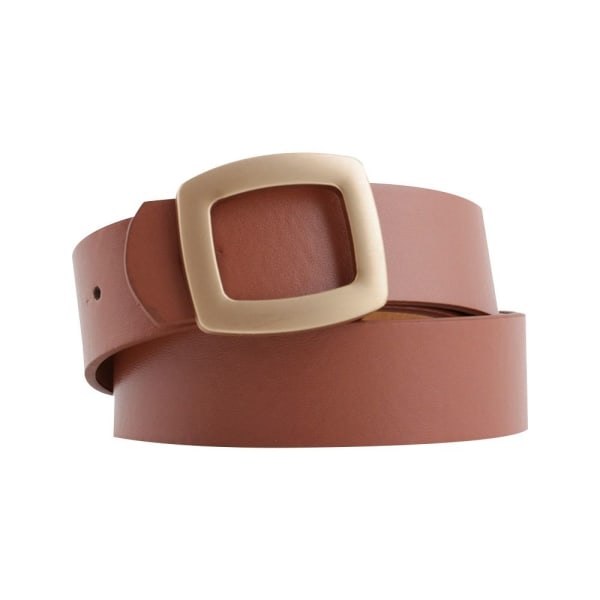 Läder brett bälte Gold Pin Spänne Midjeband CAMEL - spot sales camel