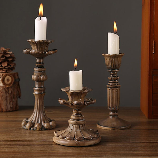Retro Ljusstake Resin Franskt Ljusstakeställ - on stock S