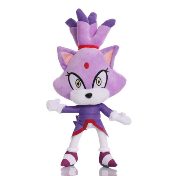 28 cm Sonic Plysch Doll Nyckelring Shadow Hedgehog Uppstoppad Pendel Toy - spot försäljning