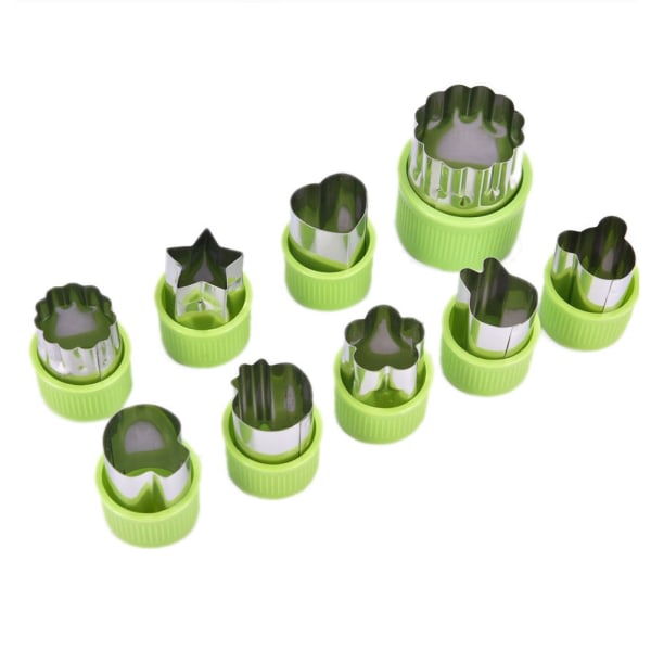 9 st/ Set Form Frukt Grönsaksskärare Form - stock