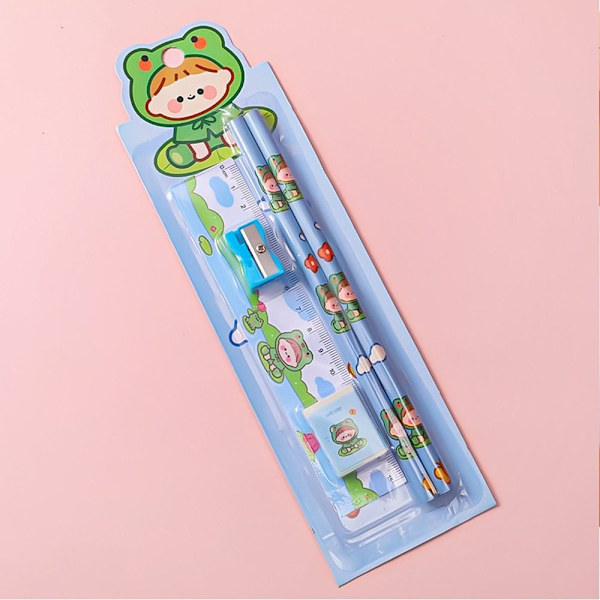 5 st Pencil Eraser Set Pennlåda - high quality A