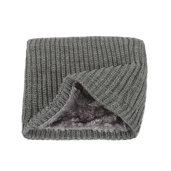 Knitted Neck Damask Neck Warmer GREY - varastossa grey