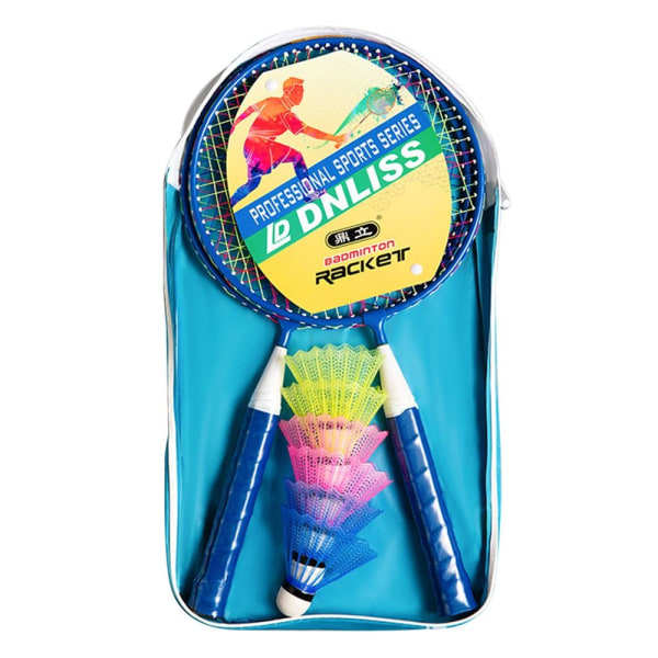 1 Set Barn Badmintonracket Dubbelracket BLÅ - on stock blue