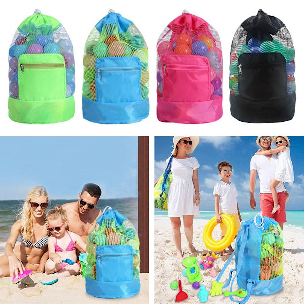 Beach Storage Pouch Förvaringsryggsäck ROSE RED - high quality rose red