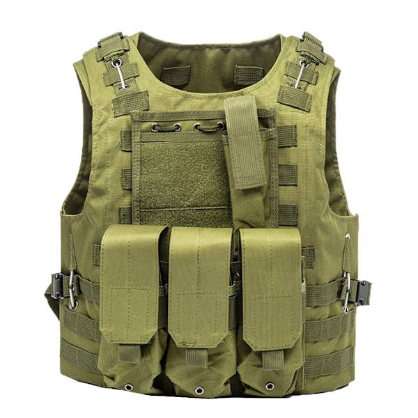 Utomhusväst Camping Vandring Multifunktionell Molle Tops Cosplay - high quality black