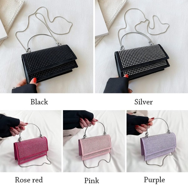 Clutches Evening Bags ROSE RED - high quality rose red
