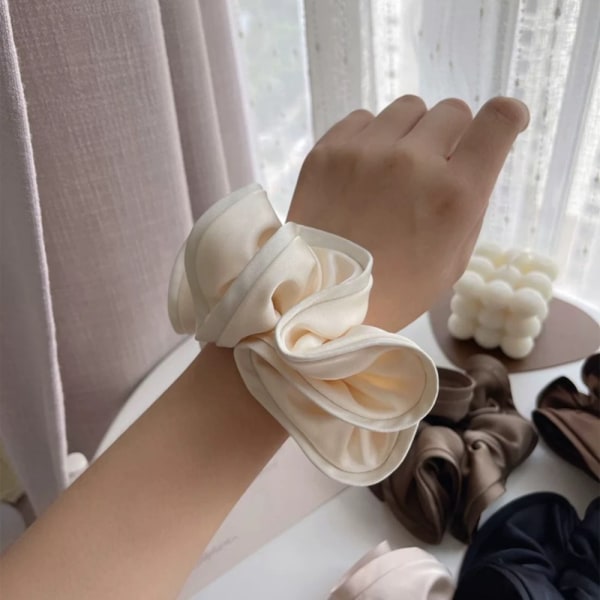 2 kpl Elastiset hiusnauhat Oversized Scrunchies - varastossa 3