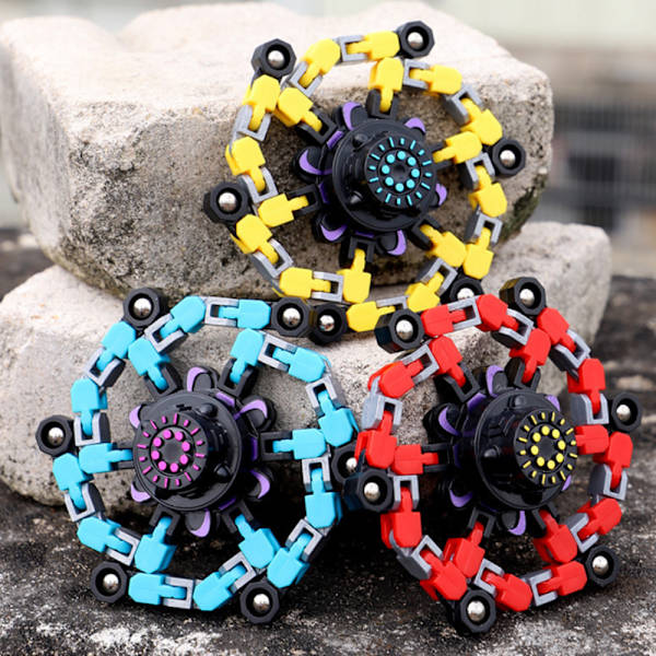 DIY Mekanisk Fingertop Spinner Toy Creative Gyro Toy For Kids - on stock bule
