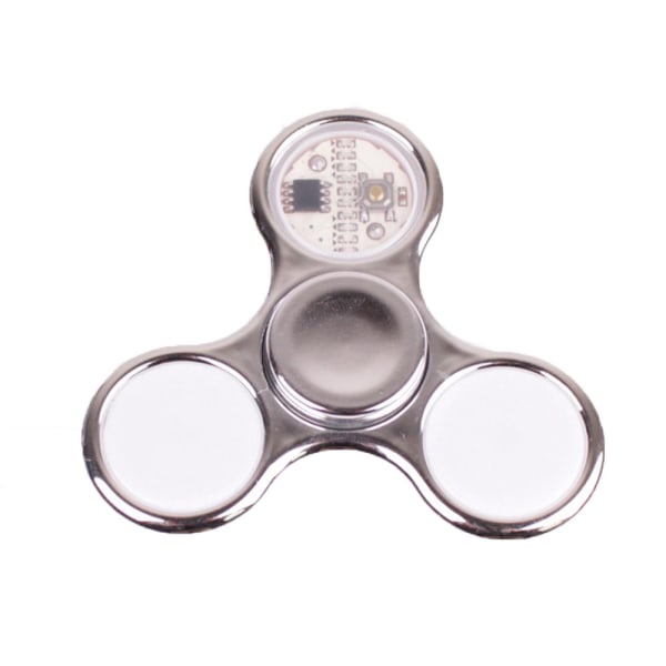 Fidget Hand Spinner LED Luminous Gyro WHITE - varastossa white