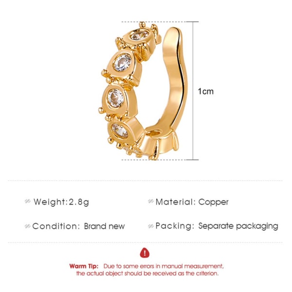 Ear Cuff Clip-on rustoholvi 04 - korkea laatu