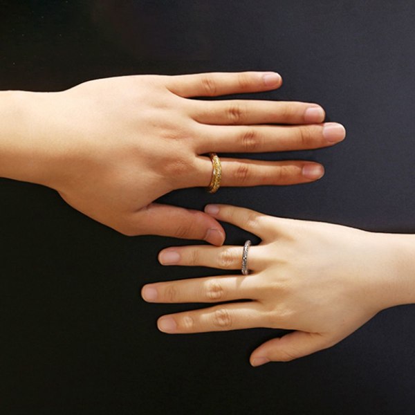 Astronomical Ball Ring Finger Rings Pyörivä simpukka GOLD 9 - varastossa