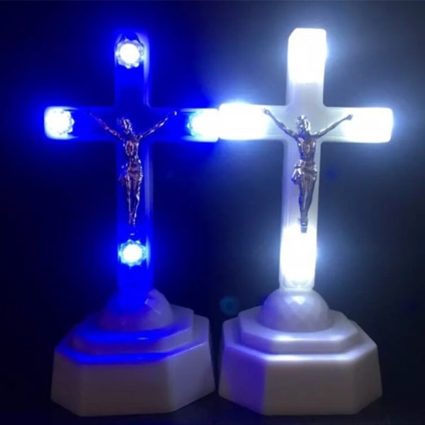 Elektroninen yövalo Christ Jesus WHITE - korkea laatu white