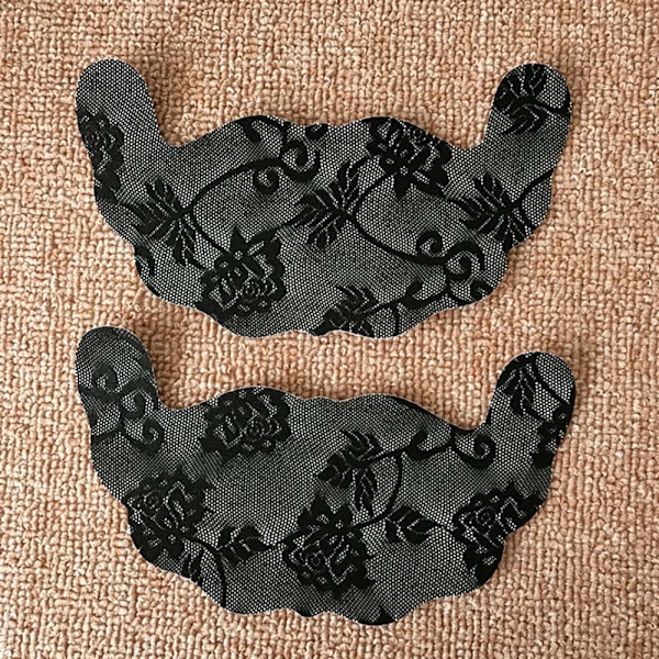 2PCS Support näkymätön rintaliivit itseliimautuva teippi peittää pasteet - spot-myynti Black B