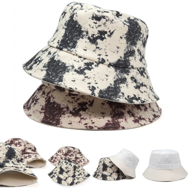 Vår- och sommarsolhatt Casual Shade Tie-De Bucket Hat - on stock