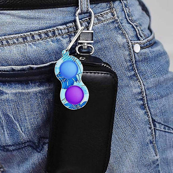 Bärbar Dimple Fidget Nyckelring Leksak Barn Stress relief och ångest Handleksaker - on stock