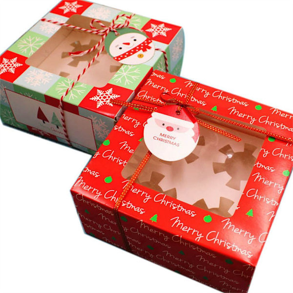 Julklappsask Tårtakar GRÖN - spot sales