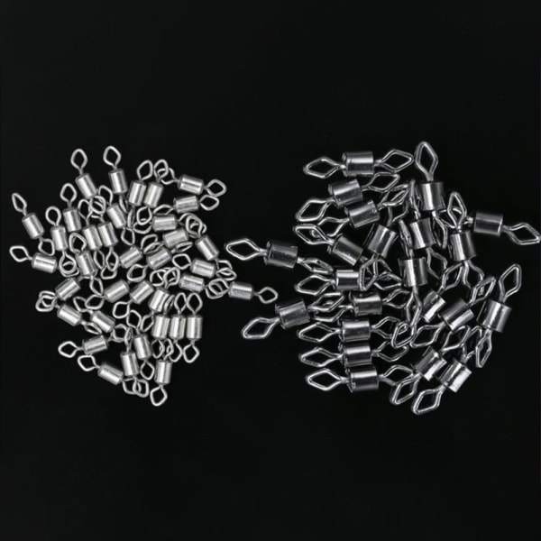 100 st Fishing Rolling Swivel Connector Heavy Duty Ball 4 - spot sales 4