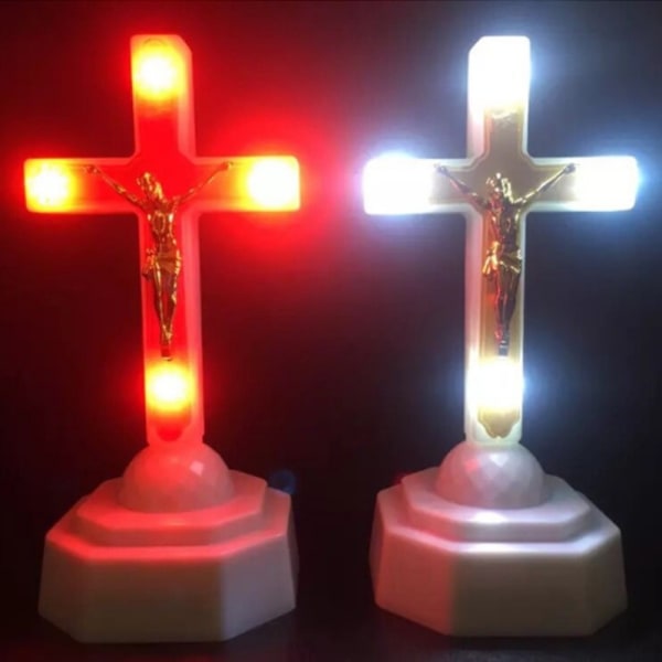 Elektroninen yövalo Christ Jesus RED - korkea laatu red