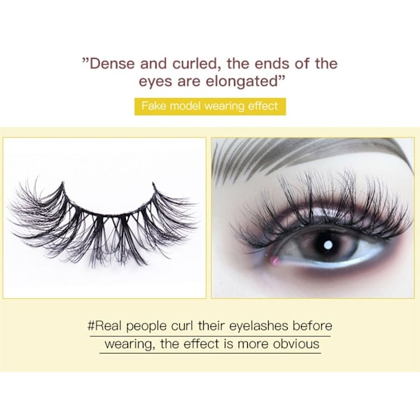 Tekoripset Faux Mink Lashes - varastossa MY14-12