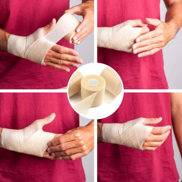 1/2PCS Foam Bandage sulkapallomaila Overgrip WHITE - spot-ale White 6cmx20m-2Pcs-6cmx20m-2Pcs