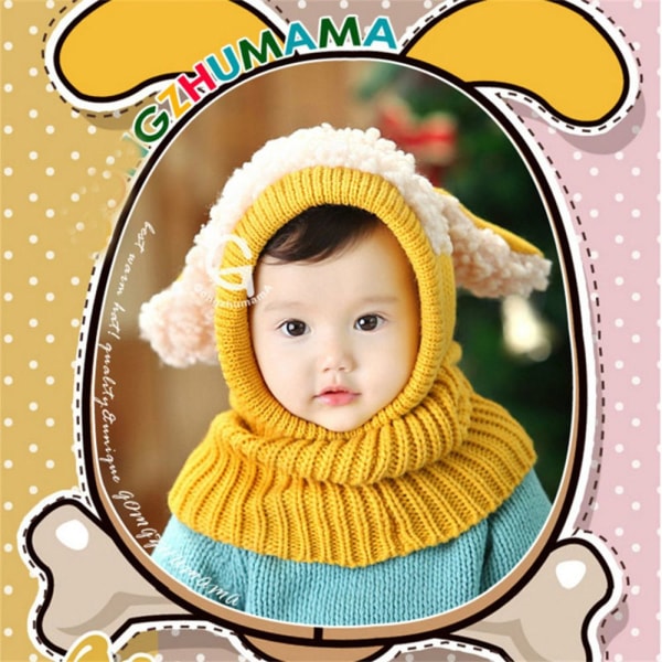 Baby Winter Beanie Toddler Beanie Warm Beanie KELTAINEN - korkea laatu yellow