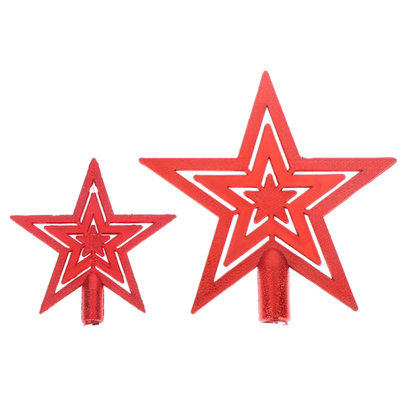 Glitter Christmas Tree Top Star Joulukoristeet Home Chri - varastossa Gold 14cm